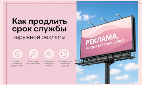 Как продлить срок службы наружной рекламы в Озёрске