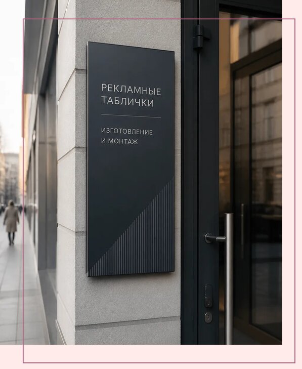 Рекламные таблички в Озёрске по цене от 4564 р. | Аванза-Озр