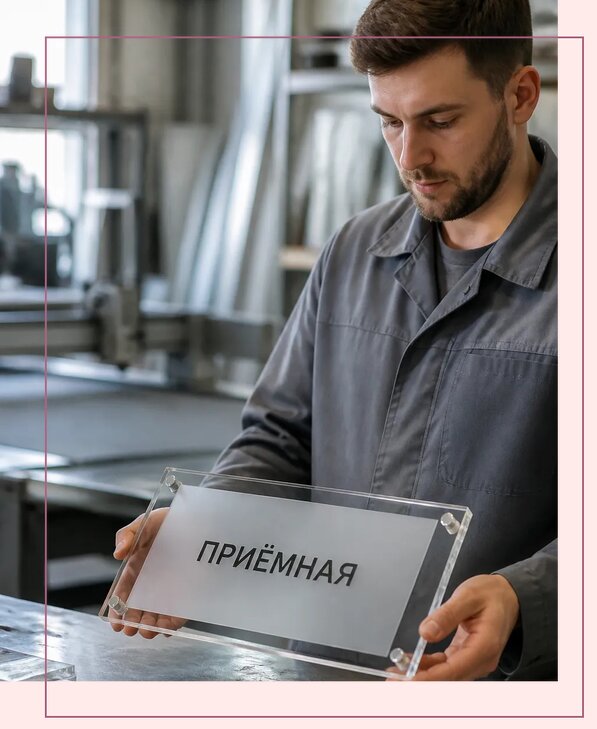 Таблички из оргстекла на заказ в Озёрске от 3955 р. | Аванза-Озр