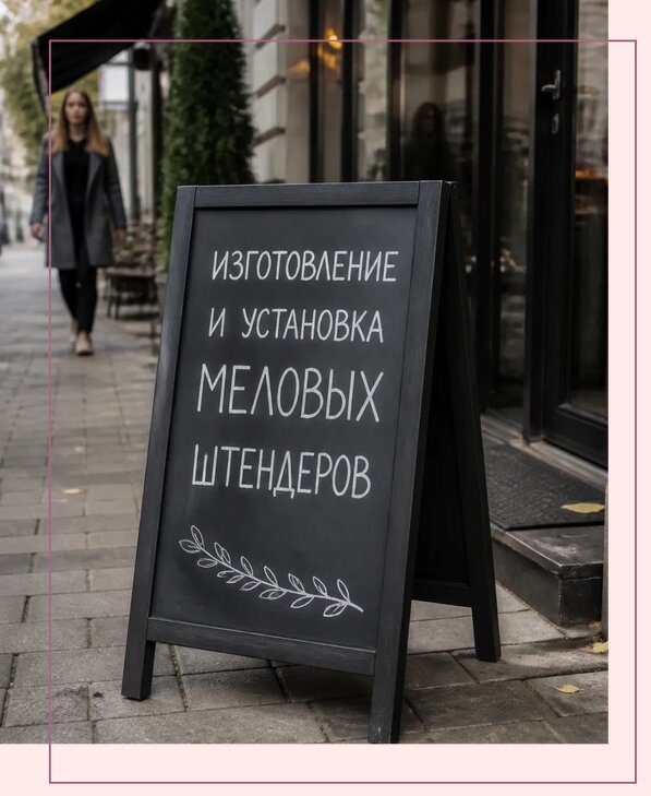 Меловые штендеры в Озёрске по цене от 6592 р. | Аванза-Озр